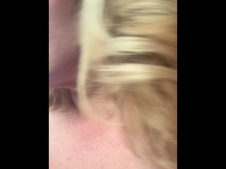 Masturbating in the Car with a Screwdriver and Wet Panties, and Flashing