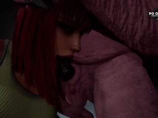 Mutant Monsters Fuck Redhead In Alley | Big Cock | 3D Animated | WildLife