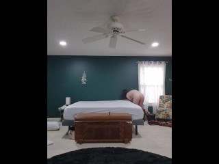 Nakie chore time- making the bed