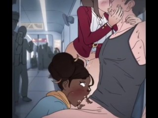 Having fun in the train!