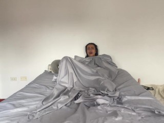 My stepsister catches me masturbating, joins me and I take the opportunity to fuck her hard with a s