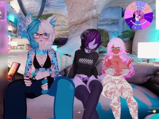 Pink shortstack get's pinned down by a femboy shark and succubus | 05.02.2025 stream vod trailer