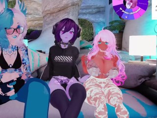 Pink shortstack get's pinned down by a femboy shark and succubus | 05.02.2025 stream vod trailer