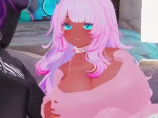 Pink shortstack get's pinned down by a femboy shark and succubus | 05.02.2025 stream vod trailer