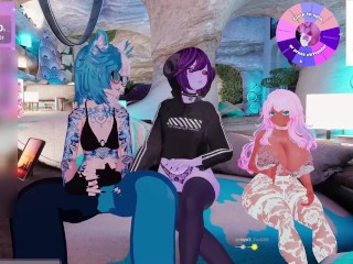 Pink shortstack get's pinned down by a femboy shark and succubus | 05.02.2025 stream vod trailer