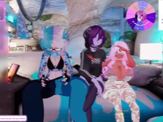 Pink shortstack get's pinned down by a femboy shark and succubus | 05.02.2025 stream vod trailer