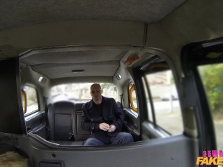 Dominant REBECCA MORE Punishes a Guy Who Tries to Run - Female Fake Taxi