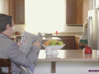 Hot & Horny Milf Alexis Fawx Double Dips Gets Stepsons Creampie after husband's Facial