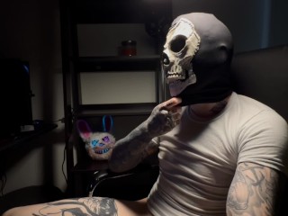 POV Call Of Duty Tattooed Ghost Cosplay Toe Curling Vocal Male Orgasm Masked Man