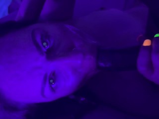 Black Cock Bull erupts his Load of cum on Hotwife’s Face; Tell Daddy what a Good Girl I Am