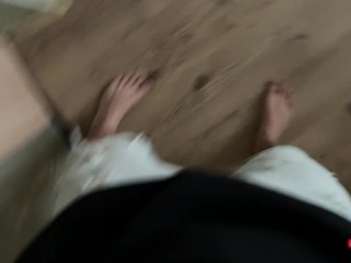 Fucked someone else's girlfriend at a party. He woke me up with his dick. Accidentally cum in her pu