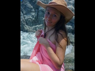 Just me, my towel, and my petite tits