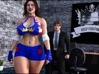 Arrogant Wresting Diva gets face fucked by a hung Luchadore