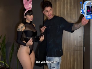 Colombian teen hired as a Playboy bunny for sexual services - Luna Vitaler & Danner Mendez