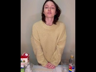 Slutty Barista Reveals Thong + Tits During Coffee Recipe Tutorial