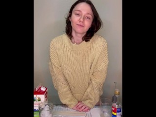 Slutty Barista Reveals Thong + Tits During Coffee Recipe Tutorial