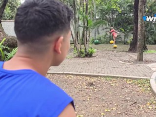 My friend's MILF sucks me off and lets me fill her pussy with cum - Monique Fuentes