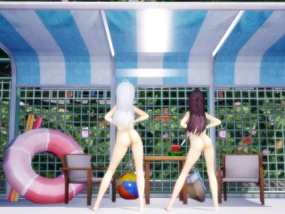 【4K / MMD R18】 Alya and Yuki roshidere