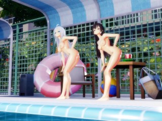 【4K / MMD R18】 Alya and Yuki roshidere
