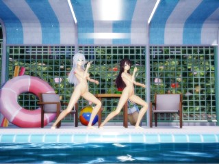 【4K / MMD R18】 Alya and Yuki roshidere