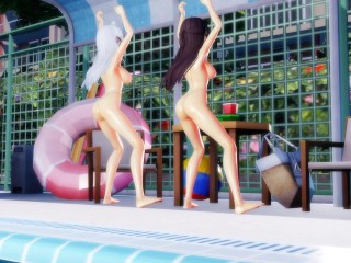 【4K / MMD R18】 Alya and Yuki roshidere