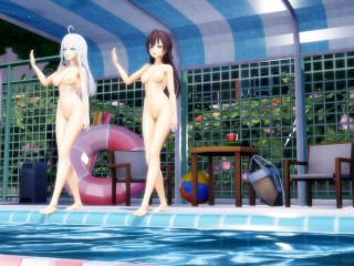 【4K / MMD R18】 Alya and Yuki roshidere
