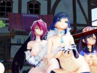 4k mmd Genshin dance