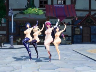 4k mmd Genshin dance