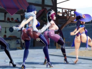 4k mmd Genshin dance