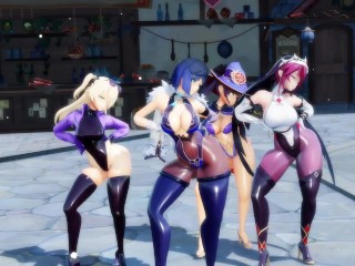 4k mmd Genshin dance