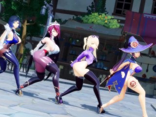 4k mmd Genshin dance