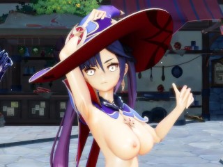 4k mmd Genshin dance