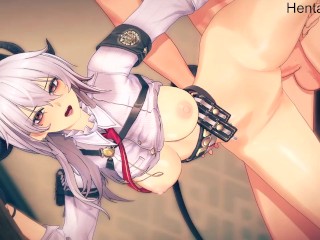 ZANI Fucked from Behind WUTHERING WAVES Uncensored Hentai