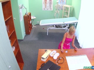 Doctor creampies a hot BLONDE MILF in his surgery - Fake Hospital