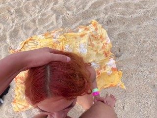 Stranger Fucks Me on a Nude Beach After I Blow Him — Real Voyeur Caught Jerking Off Watching Us