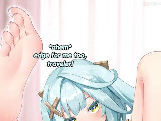 Footsexual training with Citlali and Faruzan (femdom, small penis humiliation, foot fetish)