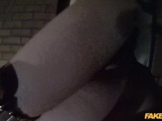 Policeman fucks a women walking home after a night on the town - Fake Cop