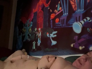 Nymeria Malfoy eats her own cum after extremely hard orgasm