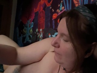 Nymeria Malfoy eats her own cum after extremely hard orgasm