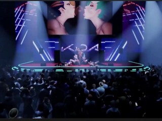K/DA Orgy On Stage, Beautiful Thicc Ass Sombra Riding A Cock, Panam Sucks The Tip