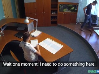 Hot and Horny Nurse lets Patient Spunk Over Her Pussy - Fake Hospital