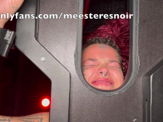 Slave girl gets Spanked HARD! Extreme spanking in box