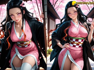 Nezuko Kamado from Demon Slayer: Hot Night with a Demonic Beauty