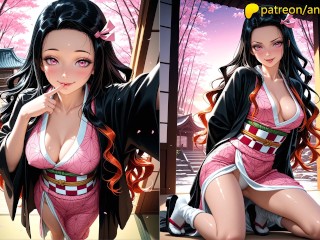 Nezuko Kamado from Demon Slayer: Hot Night with a Demonic Beauty