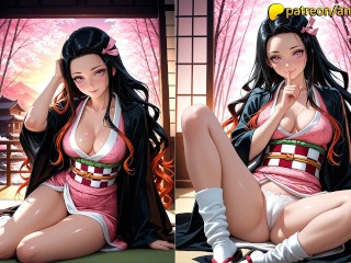 Nezuko Kamado from Demon Slayer: Hot Night with a Demonic Beauty
