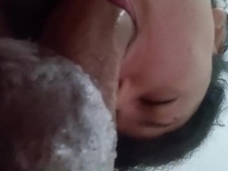 the most mind-blowing blowjob in all of porn, she devours the dick, filmed from low POV🍆💦🤤😋😋🥛