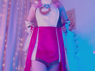 Yae Miko From Genshin Impact Gets Horny And Fingers Herself Til Cum!