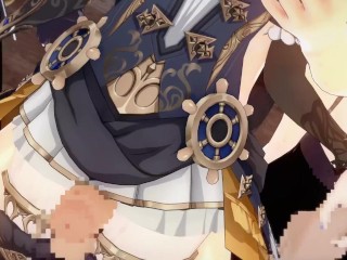 【原神】ナヴィアが複数人に乳揉まれ攻められる3Dエロアニメーション。(なびあpart2。Genshin Navia gangbang.娜维娅群交)