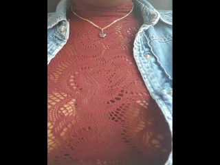 What do you think about my red lace top? 😈🔥