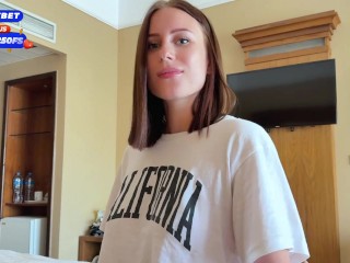Vacation with StepSister. Double Creampie for 18 y.o StepSister